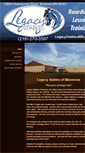 Mobile Screenshot of legacystablesmn.com